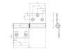 60141 Salco Scharnier Paumelle Links Tekening